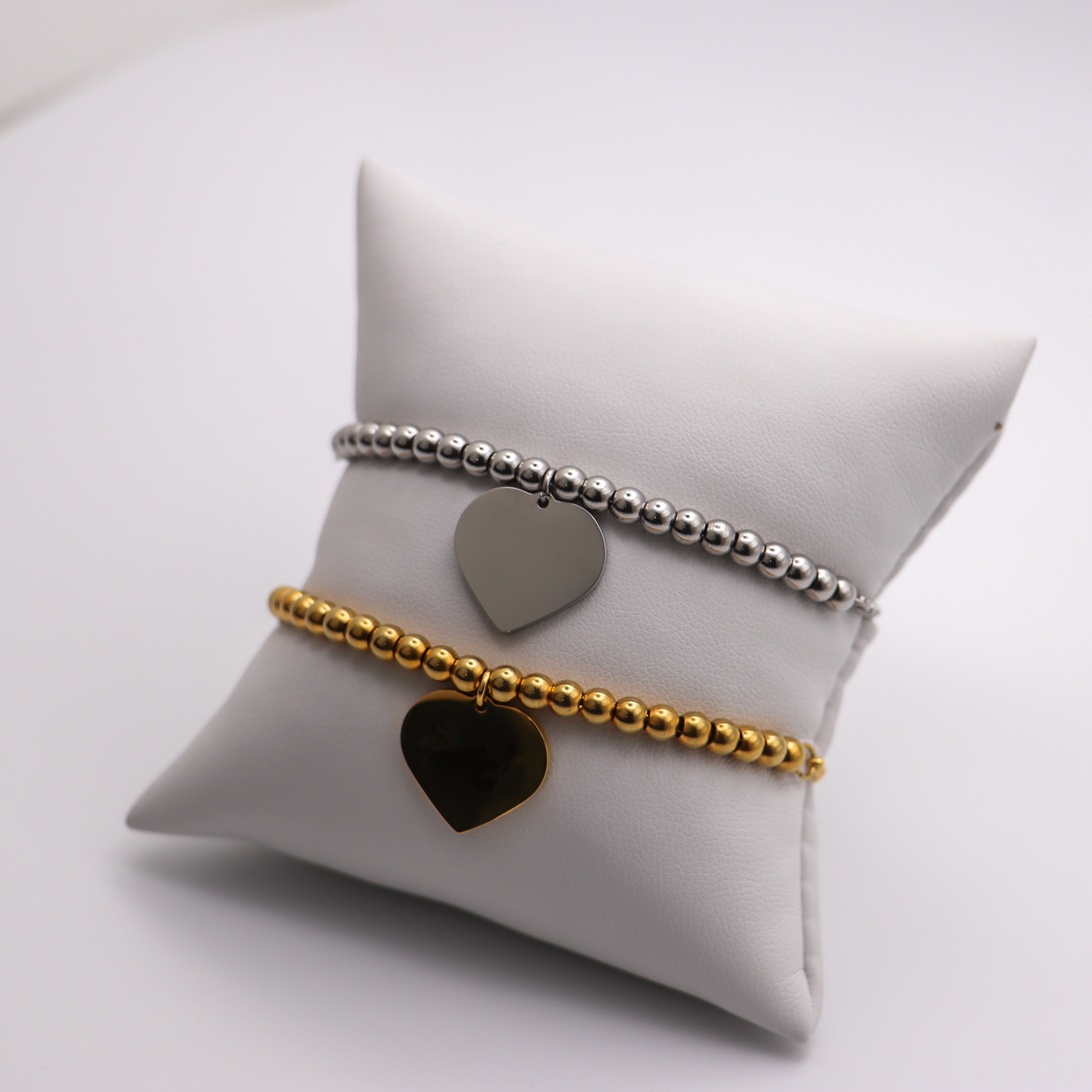 Adjustable Heart Beaded Bracelet