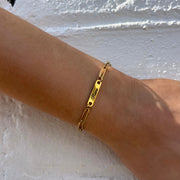 Paperclip Bar Bracelet