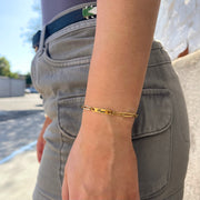 Paperclip Bar Bracelet