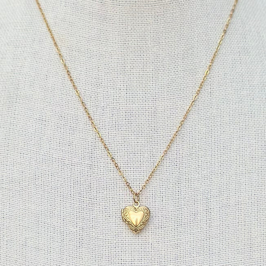Mini Heart Locket Necklace