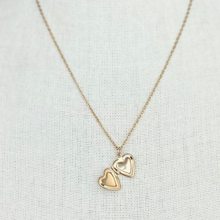 Mini Heart Locket Necklace
