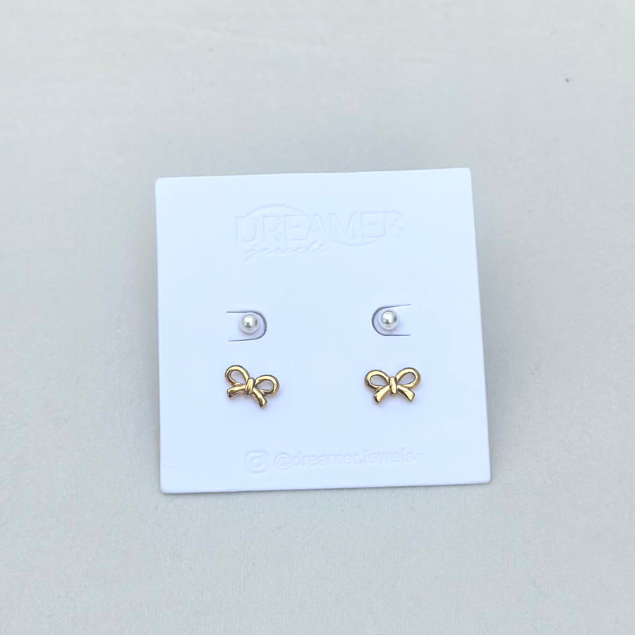 Coquette + Pearl Studs