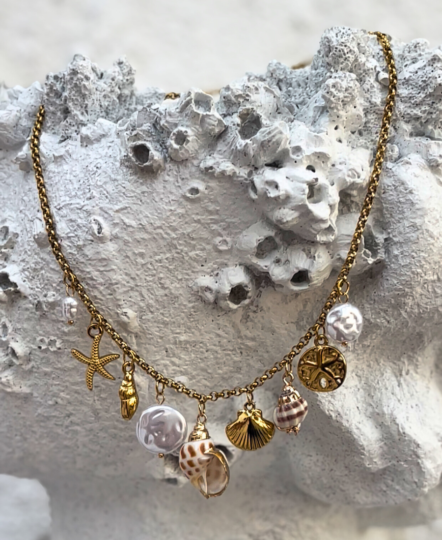 Tide + Treasure Charm Necklace