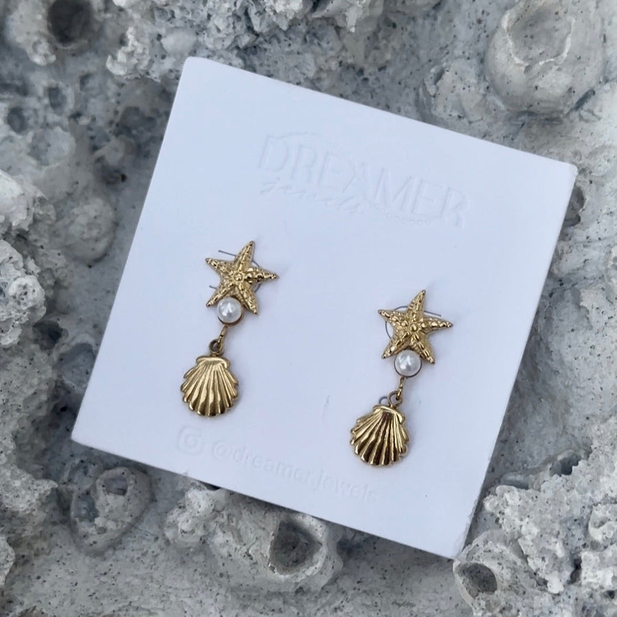 Pearl Starfall Earrings
