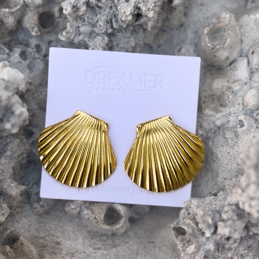 Shell Statement Earrings