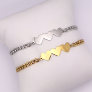 Triple Heart Bracelet