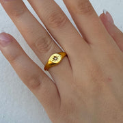 Signet Star Ring