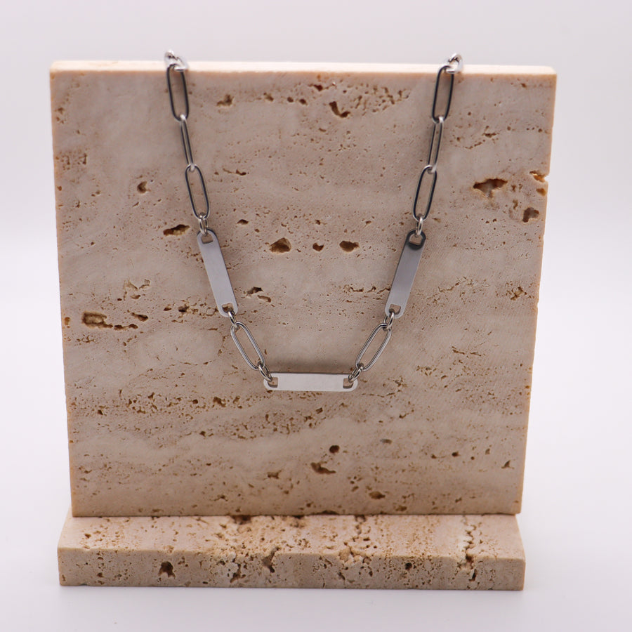 Paperclip 3 Bar Necklace