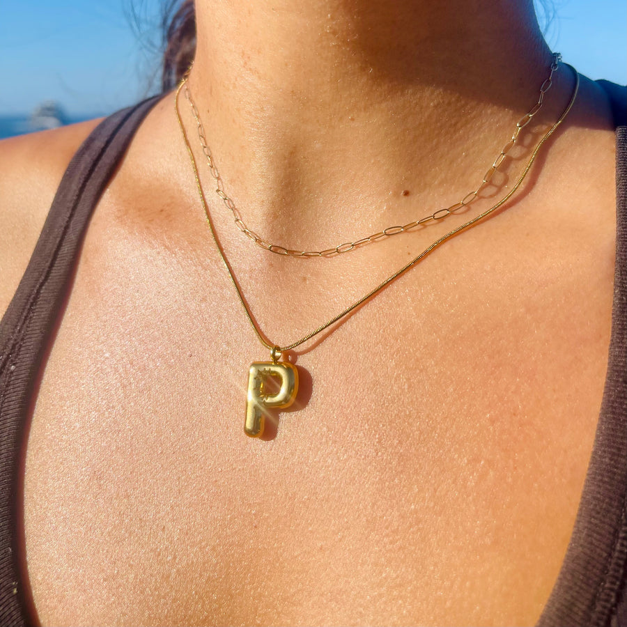 Bubble Letter Necklace