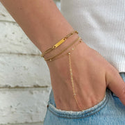 Paperclip Bar Bracelet