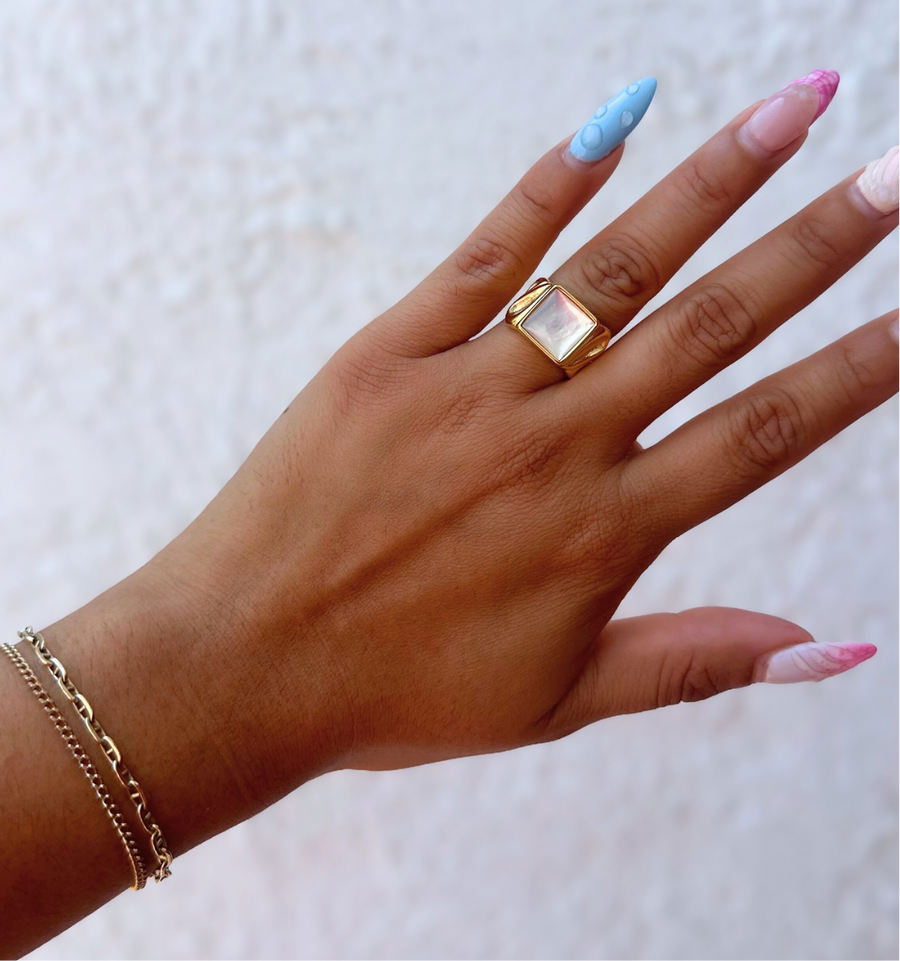 White Pearl Ring
