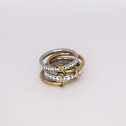 Stephanie CZ Stacked Ring