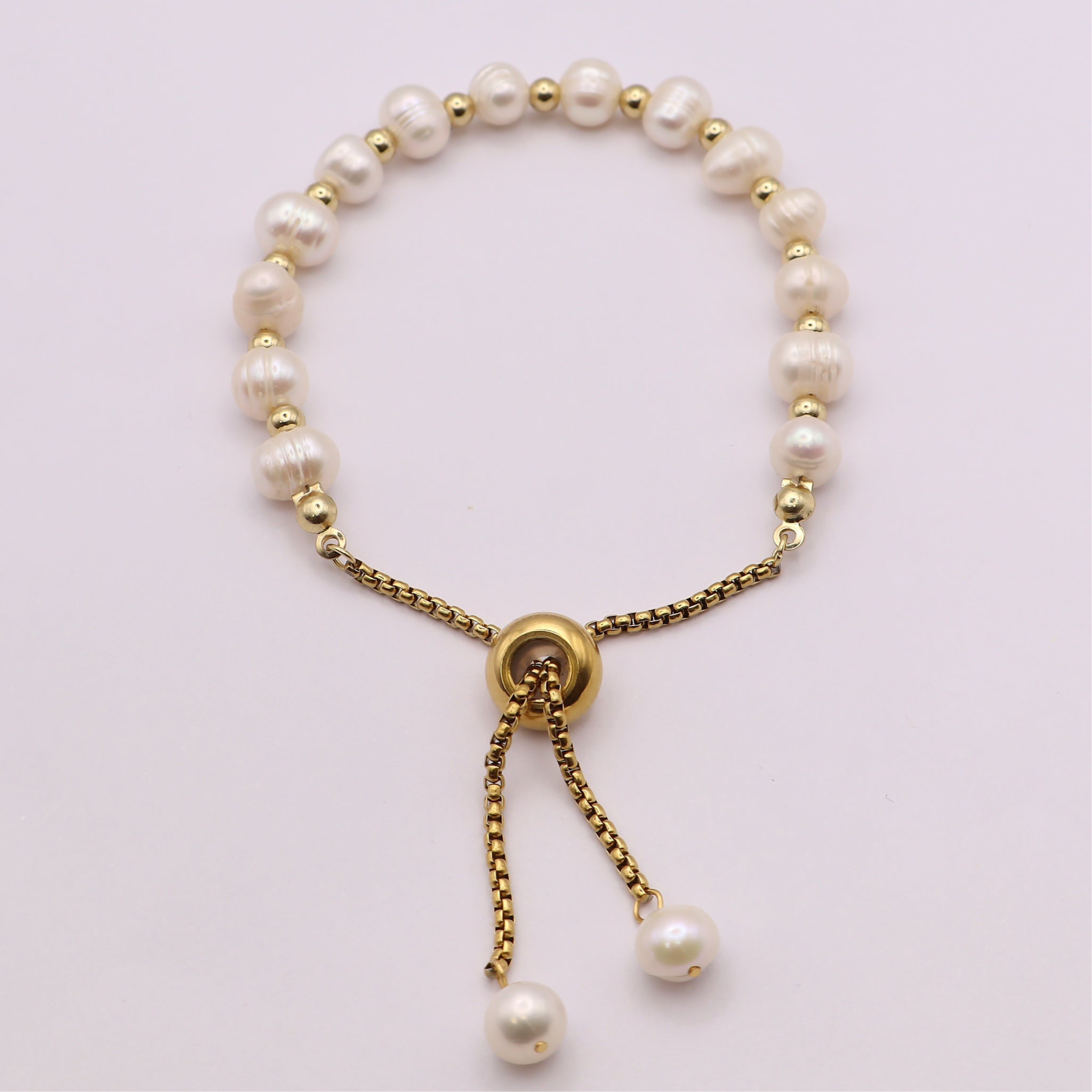 Adjustable Pearl Bracelet