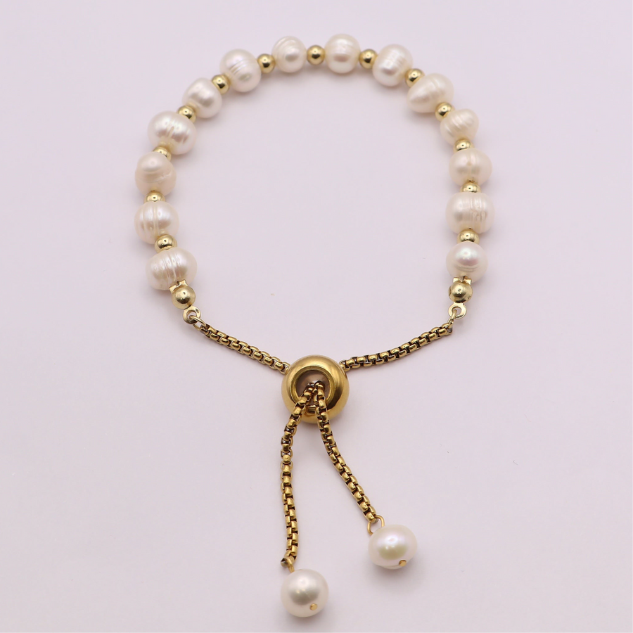 Adjustable Pearl Bracelet