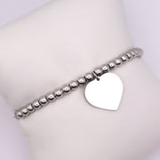 Adjustable Heart Beaded Bracelet
