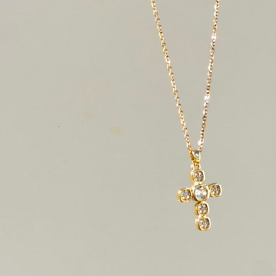 CZ Cross Necklace