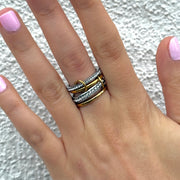 Stephanie CZ Stacked Ring