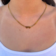 Double Heart Necklace