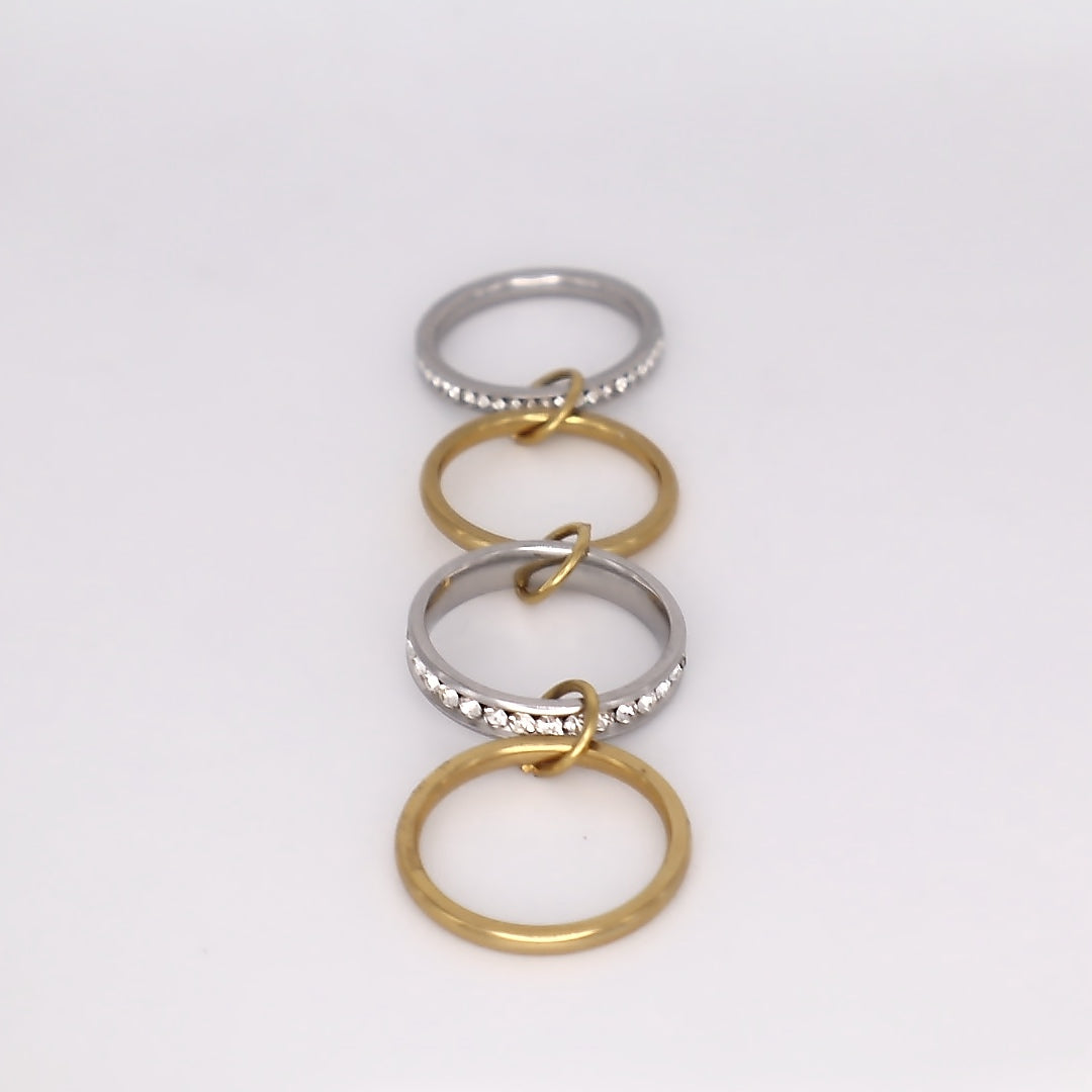 Stephanie CZ Stacked Ring