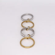 Stephanie CZ Stacked Ring