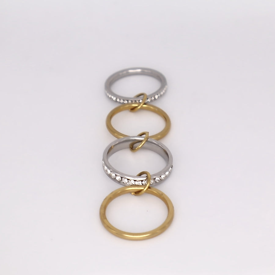 Stephanie CZ Stacked Ring