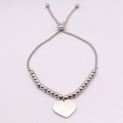 Adjustable Heart Beaded Bracelet