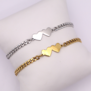 Double Heart Bracelet