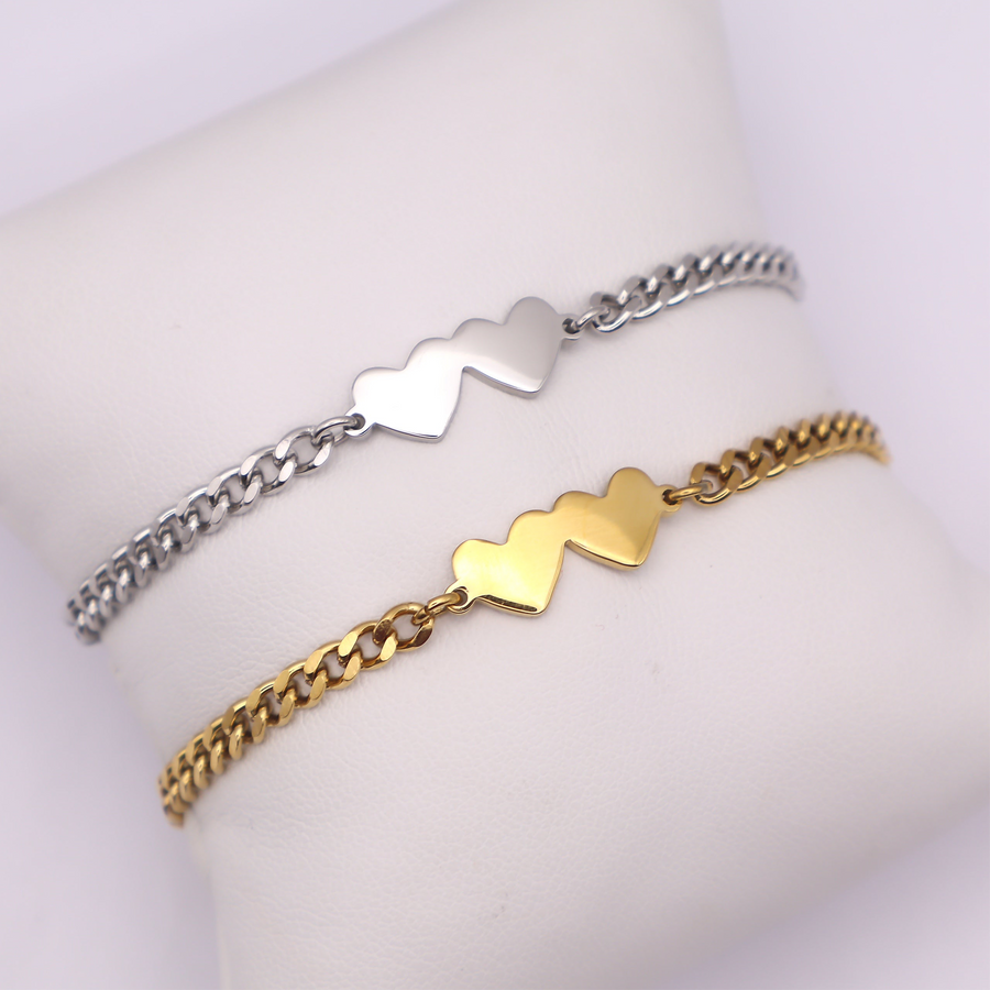 Double Heart Bracelet