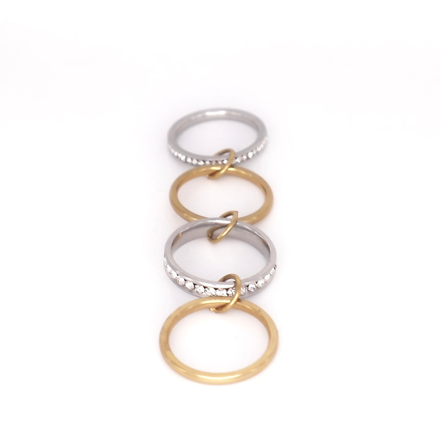 Stephanie CZ Stacked Ring