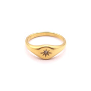 Signet Star Ring